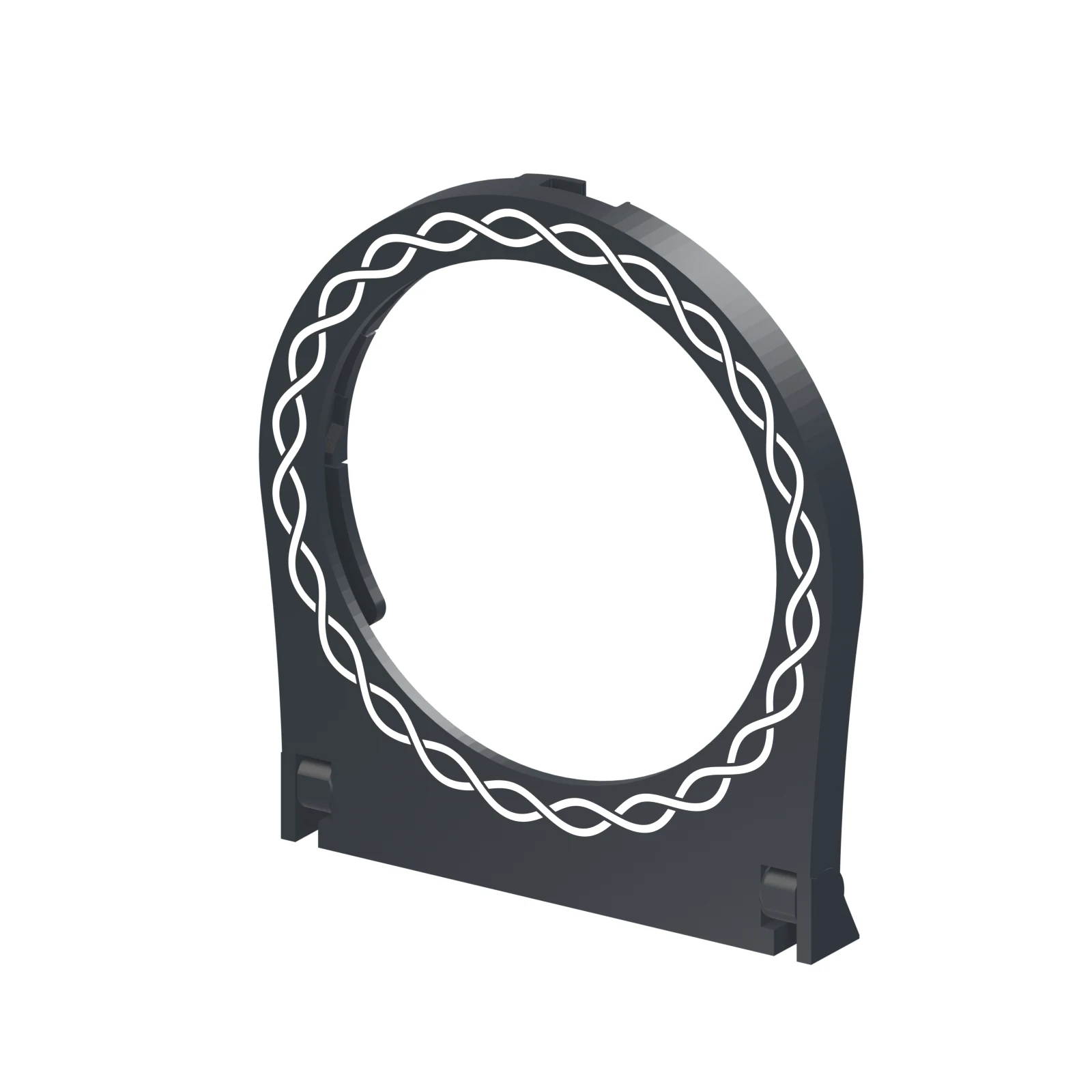 Front of the frame, with two hinges at the bottom